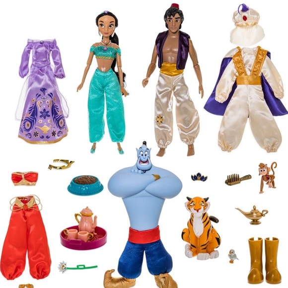 Princess Jasmine and Aladdin doll set